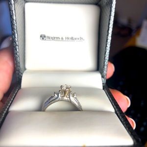 Rogers and Holland .8ct diamond ring